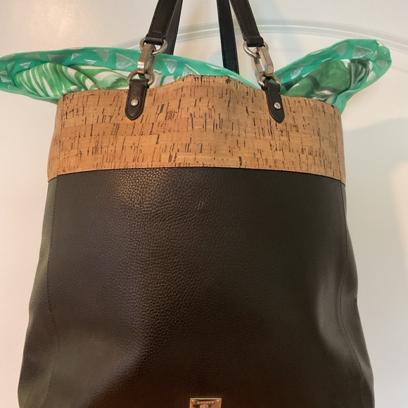 Ralph Lauren Black and Cork Tote Bag - Picture 11 of 13